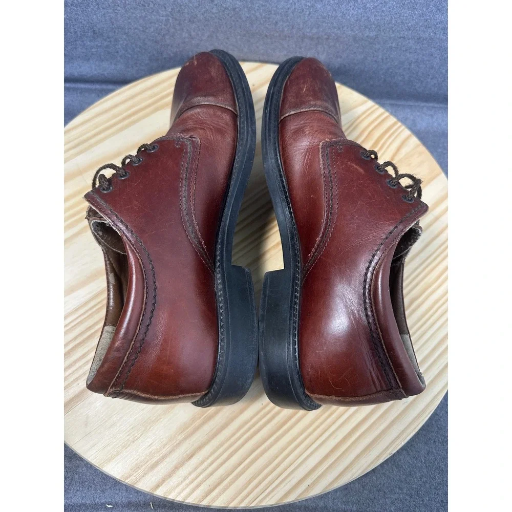 Dockers Mens Leather Cap Toe Oxford Dress Shoes Brown Size‎ 8.5M preppy